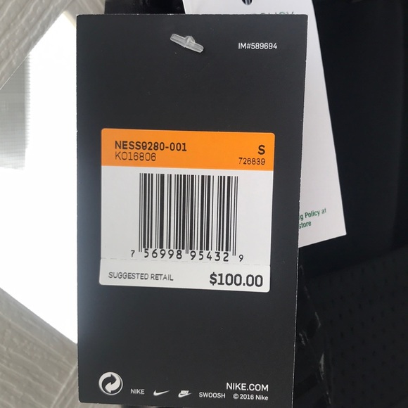 *HP* Nike Black Shiny Stripe Cross-back swimsuit - Picture 8 of 8